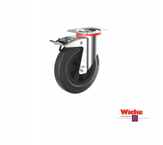Rotačné koleso 160 mm gum stojan brzdu 135 kg wicke