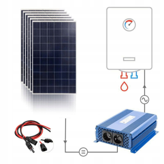 Solárne kompletné vykurovanie vody 1650 W