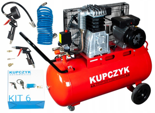 Kompresor - Kompresorový kompresor Kupczyk 90L KK 400/90 Set 6