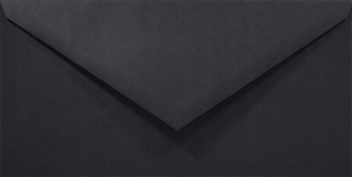Ozdobné papierové obálky - Cobers Dle Dl Rainbow R99 Black - 50 ks.
