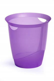 Kôš na smeti - Trvanlivý trend koša Purpurová priehľadná 16L