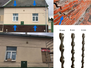 Špirálová kotva na trhliny v fasádach 10 mm x 10 m