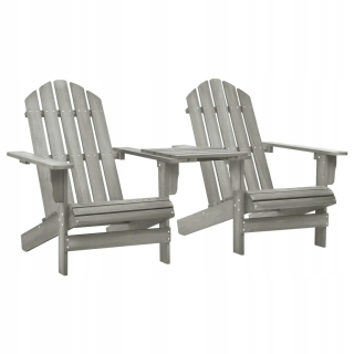 Záhradné stoličky Adirondack so stolom, drevo j