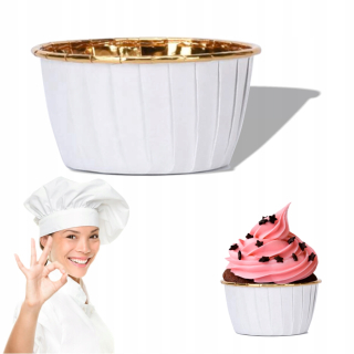 Kapusty pre muffiny natáčkov 50 ks biely