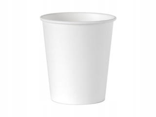 Jednorázové poháre - Hrnčeky na jednorazový papier biele 400 ml - 50 ks