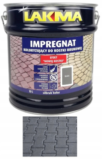 Impregnát na ochranu - Lakma Silbruk Impregnate sivé kocky 10l