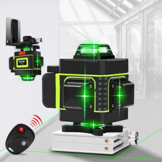 Laserový nivelak - Hilda 4D krížový laser 16 riadkov panela sada