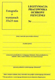 ID karta fyzickej ochranky