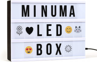 Reklamný nápis - LIGHT BOX Kino DOSKA S TITULKAMI LED LAMPA