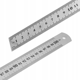 Kovová miera linky dvojitého storočia 100 cm / 40 palcov