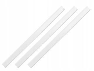 Plužné prúžky biele chrbty - 3 mm 50 kusov