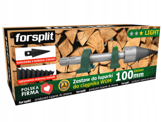 Štiepačka dreva/šnek 100mm na traktor (PTO)