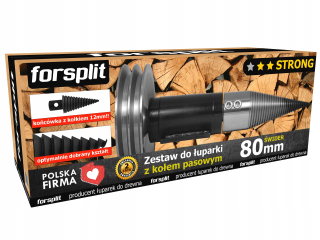ŠTIEPAČKA NA DREVO 80mm - SET S KOLESOM