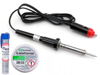 Spájka o aute 12V / 40 W + Caulónia + cín