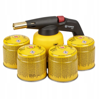 Plynový horák - Plynové spájkovanie za 190 g + 4 kazety