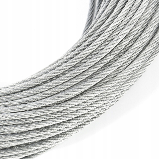 Pozinkované oceľové lano 4 mm väzba 6x7 Galvanizované 100 m