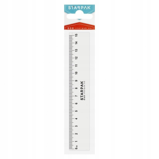 Pravítko plastové 15 cm STARPAK 438871