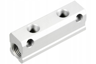 Pneumatická spojovacia lišta 1/2 až 2x 3/8