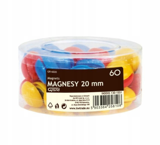Magnety - Magnety 20 mm trubice 60ks Grand, Grand