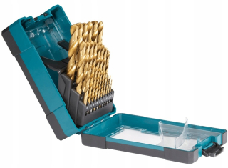 Vrták, zahlbovák - Makita D-72235 kovové HSS Tin 25 PCS Vŕtačky