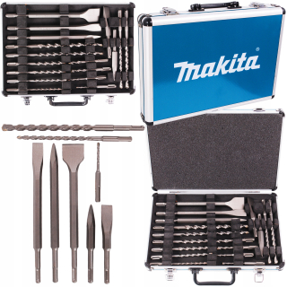 Vrták, zahlbovák - Makita sada cvičení a sekáčov SDS+ 17 PCS s kufrom
