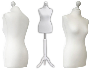 Elegantné ženské figuríny na drevenej nohe 42