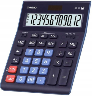 Mas24 Casio Gr 12 BU Desk Office Kalkulačka