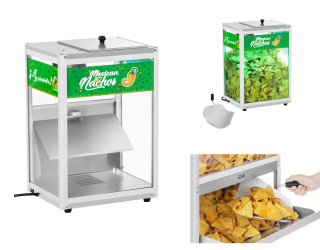 Stroj na výrobu popcornu - Nachos vykurovacie zariadenie LED osvetlenie RGB