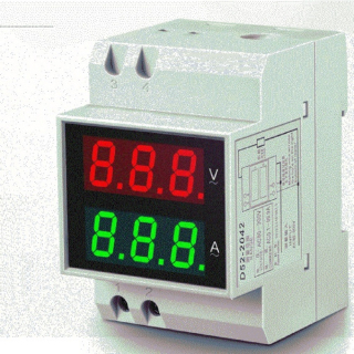 Volttomierz meter ampéma 100a din koľajnica