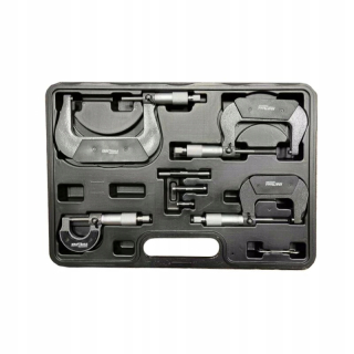 Mikrometer - MIKROMETRY 0-100mm SADA PÚZDRA 4 MIKROMETROV