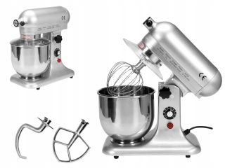 Stroj na cesto - Planetárny mixér s 3 špičkami 7L 350 W Yato Bowl
