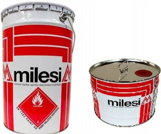 Lak - Milesia Polyuretán lak, biely semi -matt 3l kpl