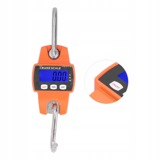 Váha - Mini elektronické závesné háčiky 300 kg LCD