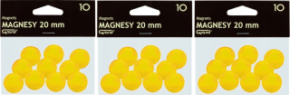 Magnetická tabuľa - Grand Magnets 20 mm 30 ks žlté