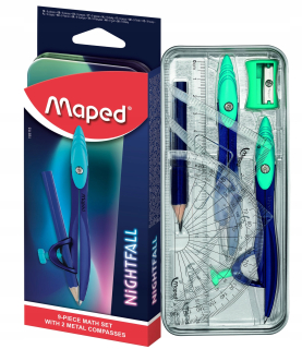 Mapovaná geometrická súprava Cyrkiel Nightfall 9 El