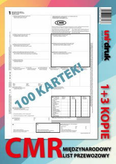 Medzinárodný dopravný list CMR 1+3 10 blokov