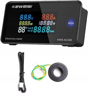 Merač výkonu Napätie Prúd wattmeter AC 300V 100A