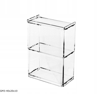Mini Cablot 40x20x10cm s plexisklom 3 mm na pulte na stojane