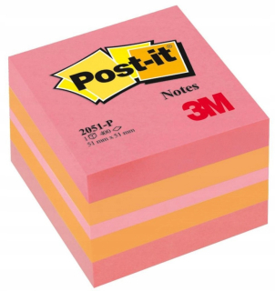 Post-IT Mini-Pink 51x51 MM 400 kariet