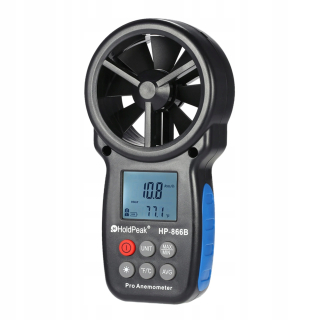 Mini digitálny anemometer podsvietenia