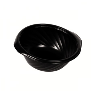 Flitter Bowl pod zvarom 450 ml čierne 50stuk