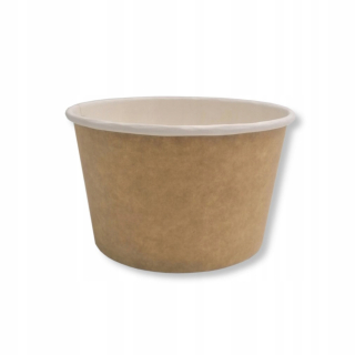 Jednorázové taniere, misky - Papierová misa 375 ml priemer Kraft 115 50 ks