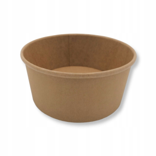 Boxy na jedlo a nápoje - Papierová misa 750 ml priemer Kraft 1550 50 ks