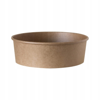 Boxy na jedlo a nápoje - Miska z kraftového papiera Potcart 184mm 1100ml 50ks