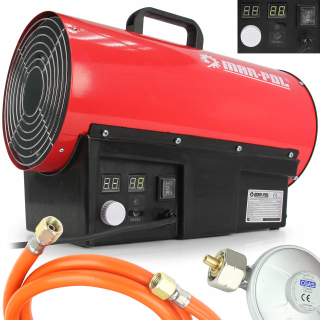 Ohrievač - Dúchadlo plynového ohrievača 20 kW LCD hadicový chladič