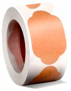 Samolepiace print etikety - Eco Kraft 1000 PC štítky Nálepky
