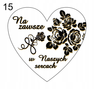 Nálepka na lavicu navždy v našich srdciach Z15