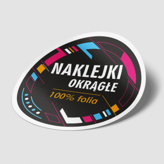 Etikety na mieru - Nálepka s otváracími hodinami | Biela fólia | 48x48 | W5