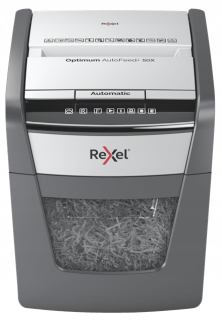 Rexel Optimum Authefeed+ 50x Shredder, 4x2 odrezky