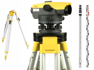 Laserový nivelák Leica Na520 Optická úroveň [TRODOD + LATA] Set